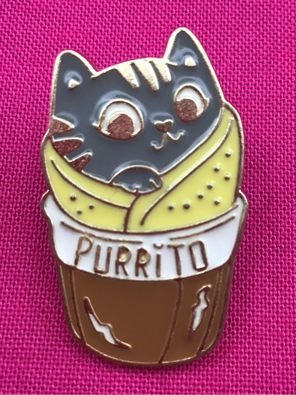 Purrito Enamel Pin